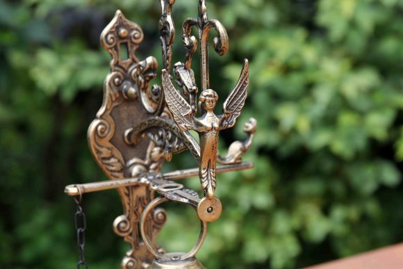 Огромный звонкий колокольчик из бронзы