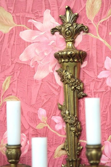 Огромное музейное бра на 5 свечей. Латунь 