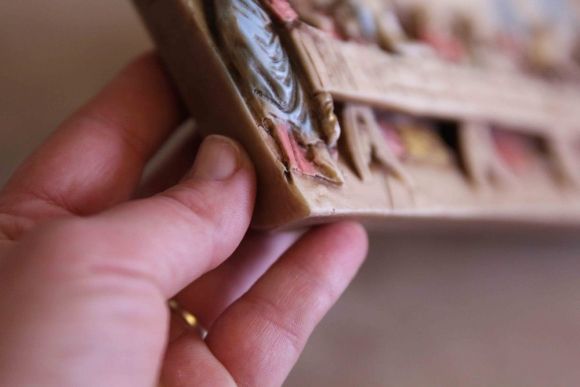 Антикварное панно "Тайная Вечеря".Италия. Начало 20 века