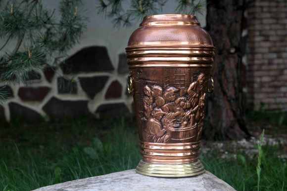 Чудесная Зонтница из двух металлов. Идеальное состояние. Клеймо