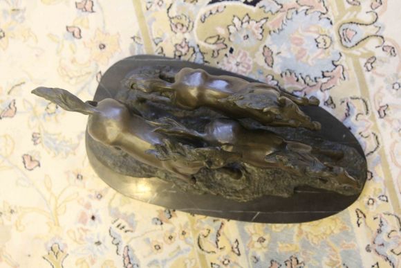 Удивительная скульптура, бронзовый шедевр Prosper LECOURTIER