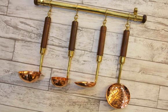 Винтажный кухонный набор с деревянными ручками