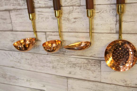 Винтажный кухонный набор с деревянными ручками