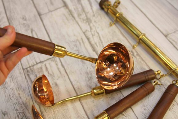 Винтажный кухонный набор с деревянными ручками