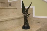 Винтажная Ника из бронзы - богиня победы