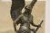 Винтажная Ника из бронзы - богиня победы