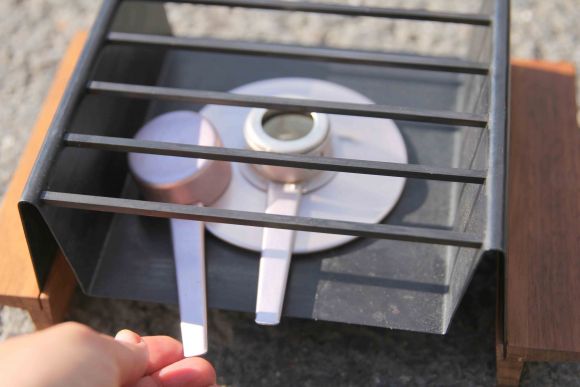 Замечательный медный набор для фондю.