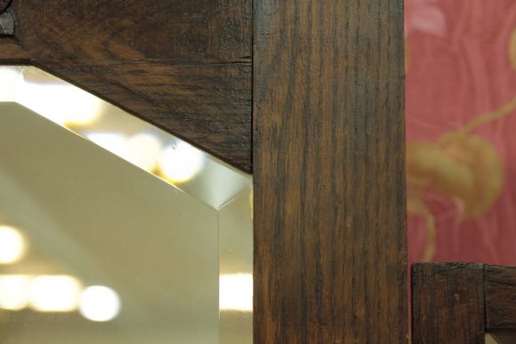 Старинное дубовое трюмо с двумя тумбочками .Европа. Начало 20 века