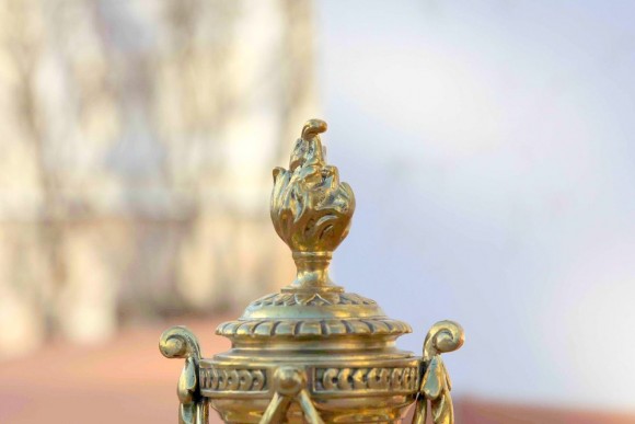 Таганы - подставки для дров в камин. Латунь. Антиквариат