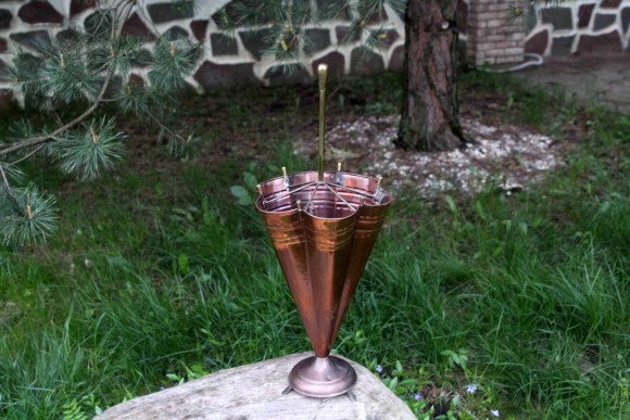 Медная винтажная зонтница. Ручная работа. Европа