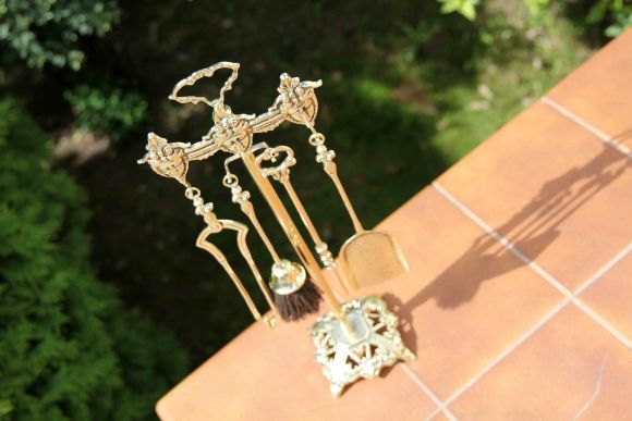 Латунный набор для камина