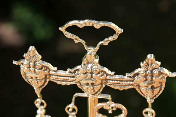 Латунный набор для камина