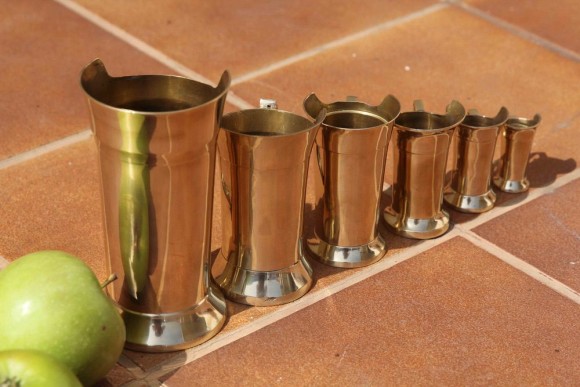 Антикварные Мерные кружки. Англия. Латунь