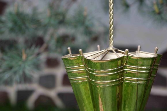 Редкая старинная зонтница. Идеальное состояние. Латунь