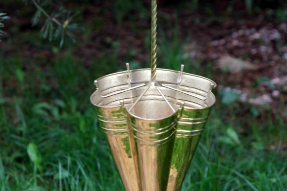 Редкая старинная зонтница. Идеальное состояние. Латунь