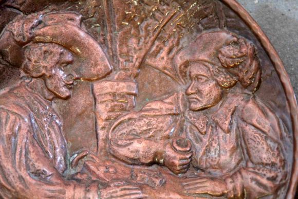 Медные парные панно голландской тематики