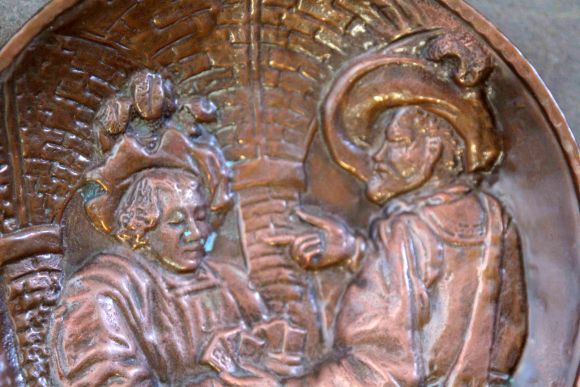 Медные парные панно голландской тематики