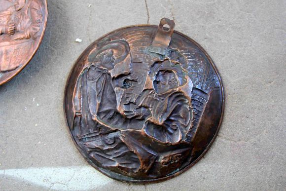 Медные парные панно голландской тематики