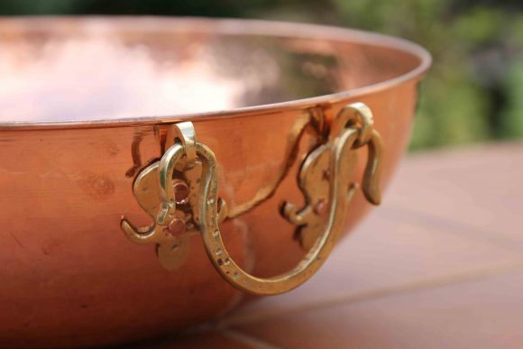 Медный таз для варенья. Европа. Середина 20 века