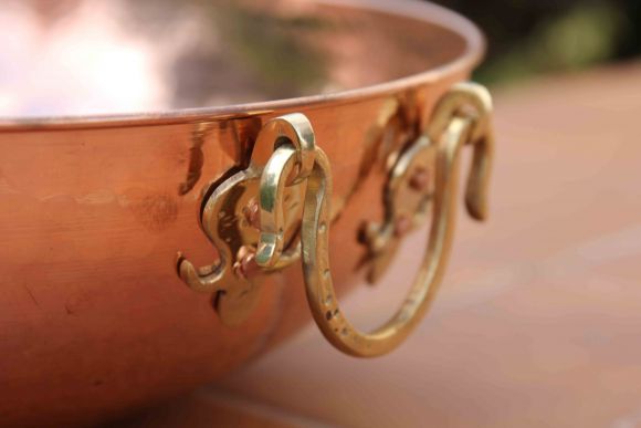 Медный таз для варенья. Европа. Середина 20 века
