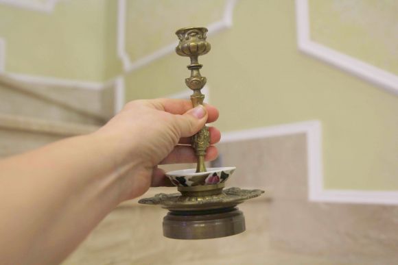 Винтажный набор - фарфор и бронза