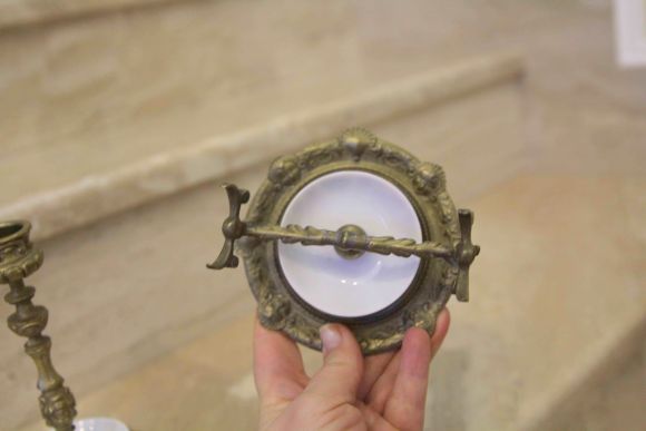 Винтажный набор - фарфор и бронза