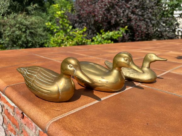 Винтажные уточки из латуни. Европа. Начало 20 века