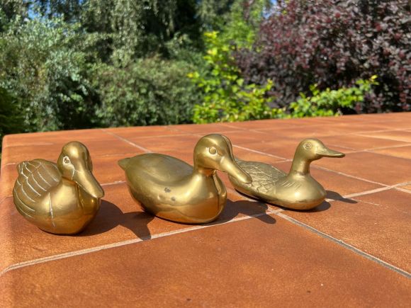Винтажные уточки из латуни. Европа. Начало 20 века
