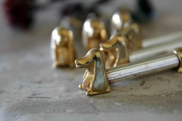 Комплект подставок под ножи "Таксы" Европа. Начало 20 века Комплект подставок под ножи "Таксы" Европа. Начало 20 века