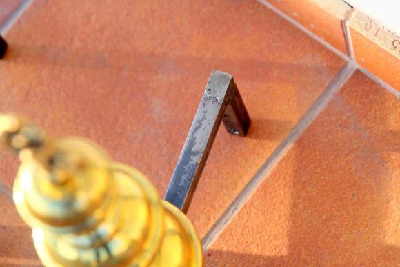 Старинные латунные таганы, подставки для дров в камин, Европа