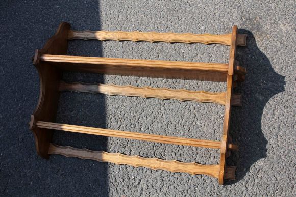 Большая настенная полка для полотенец и тарелок