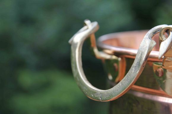 Очень удобный глубокий таз для варенья. Европа. Середина 20 века