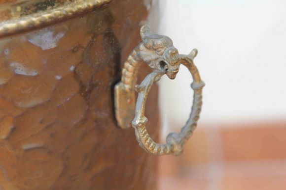 Старинное ведро для угля или зонтница. Европа. Начало 20 века