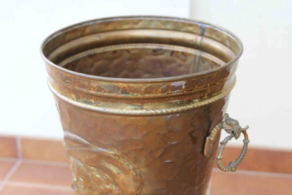 Старинное ведро для угля или зонтница. Европа. Начало 20 века