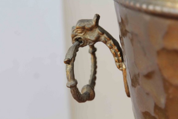 Старинное ведро для угля или зонтница. Европа. Начало 20 века