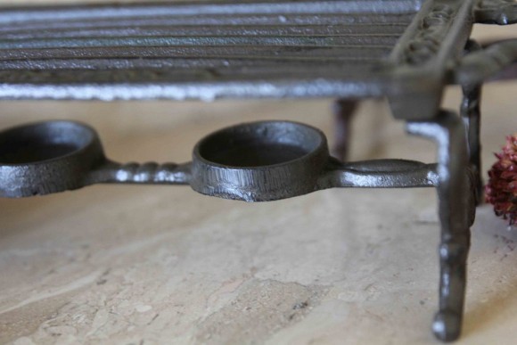 Винтаж. Старинная чугунная подставка под горячее. Европа начало 20 века