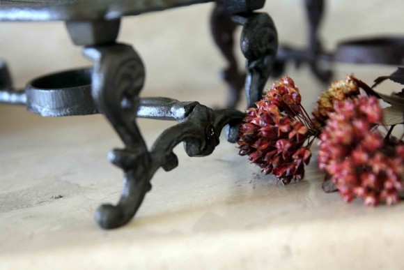 Винтаж. Старинная чугунная подставка под горячее. Европа начало 20 века