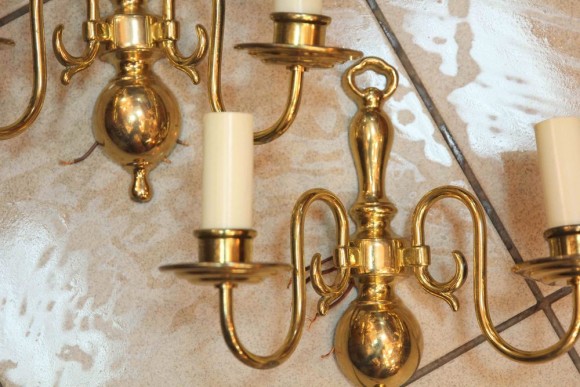 Ослепительно нарядные латунные бра