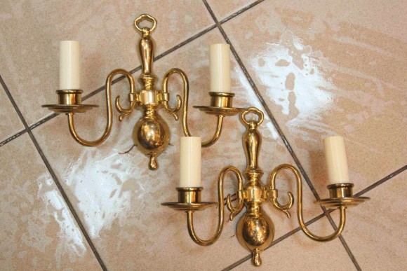 Ослепительно нарядные латунные бра