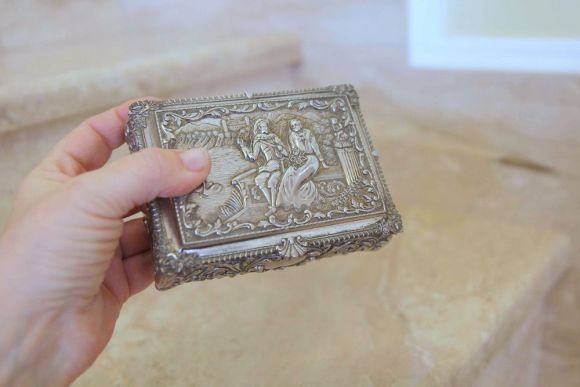 Замечательная ретро шкатулка для украшений. Европа. Начало 20 века