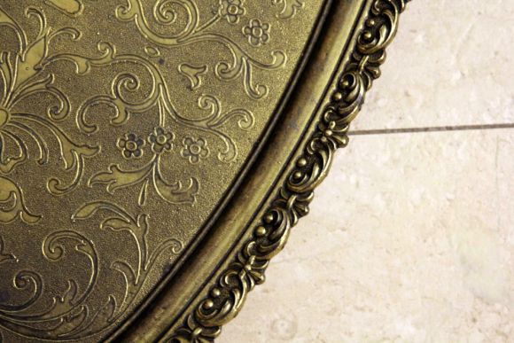 Старинный очень красивый ажурный поднос