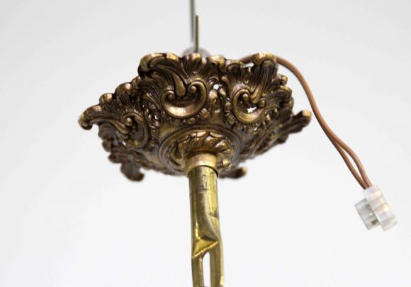 Старинный подвесной светильник на одну лампочку