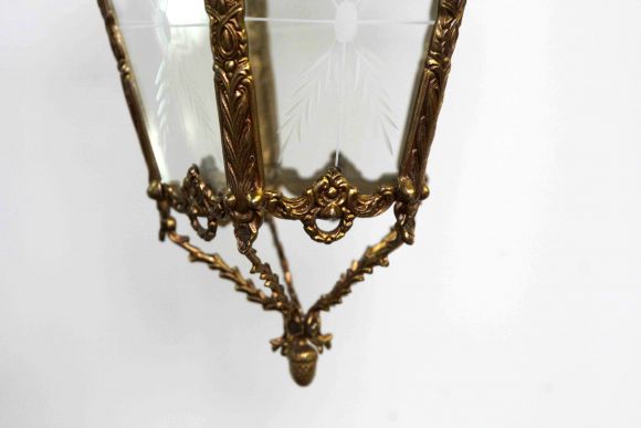 Старинный подвесной светильник на одну лампочку