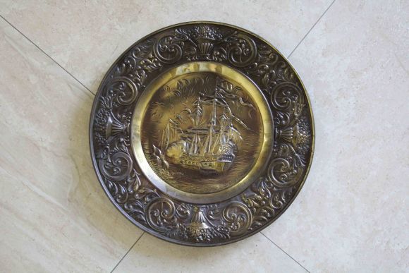 Латунное панно морской тематики
