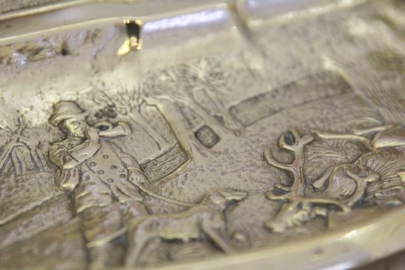 Великолепная старинная чернильница. Франция. Конец 19 века.