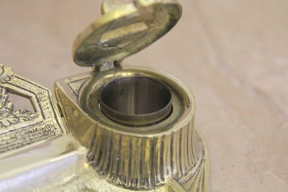 Великолепная старинная чернильница. Франция. Конец 19 века.