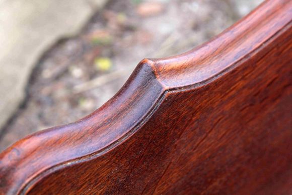 Старинная дубовая настенная полка-вешалка