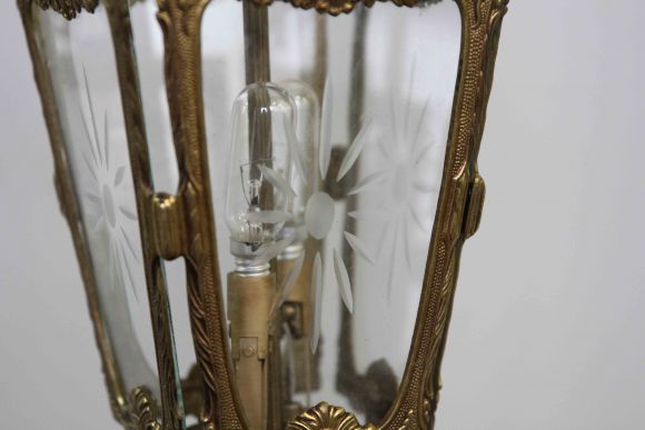 Старинный Фонарь - винтажный светильник из латуни