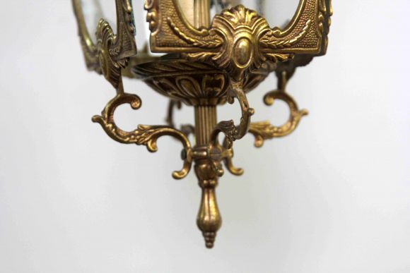 Старинный Фонарь - винтажный светильник из латуни