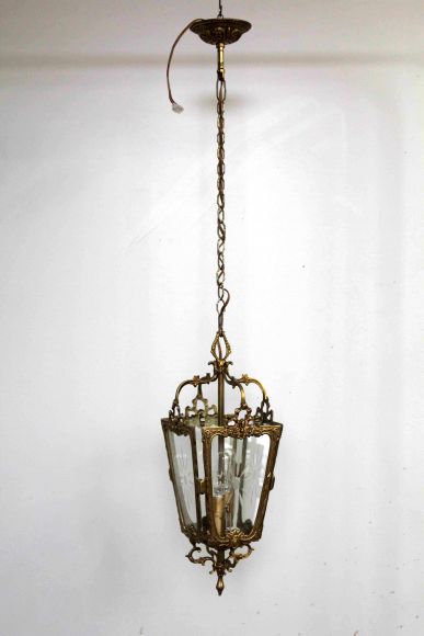 Старинный Фонарь - винтажный светильник из латуни